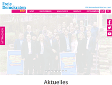 Tablet Screenshot of fdp-muenchen-land.de
